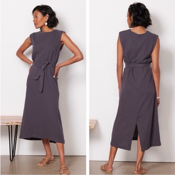 Faherty | Dresses | Faherty Dream Cotton Gauze Costa Organic Cotton Dress  Washed Black Small New | Poshmark